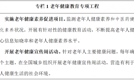国家卫健委等十五部门印发《“十四五”健康老龄化规划》